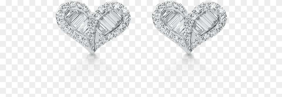 Earrings Tered Heart Shape Diamond Stud Earrings, Accessories, Jewelry, Gemstone, Female Png Image