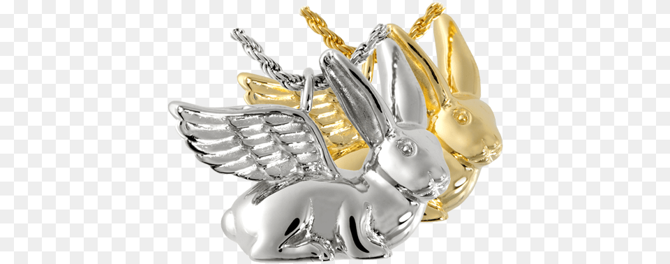 Ears Up Rabbit Cremation Jewelry Silver Cremation Jewelry Rabbit Ears Up, Accessories, Chandelier, Lamp Free Png Download
