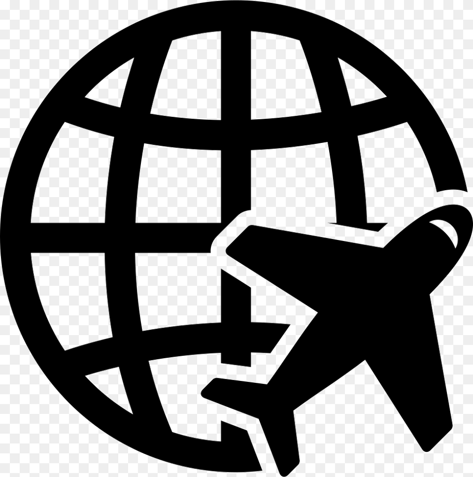 Earth Airplane Icon, Stencil, Astronomy, Outer Space Free Transparent Png