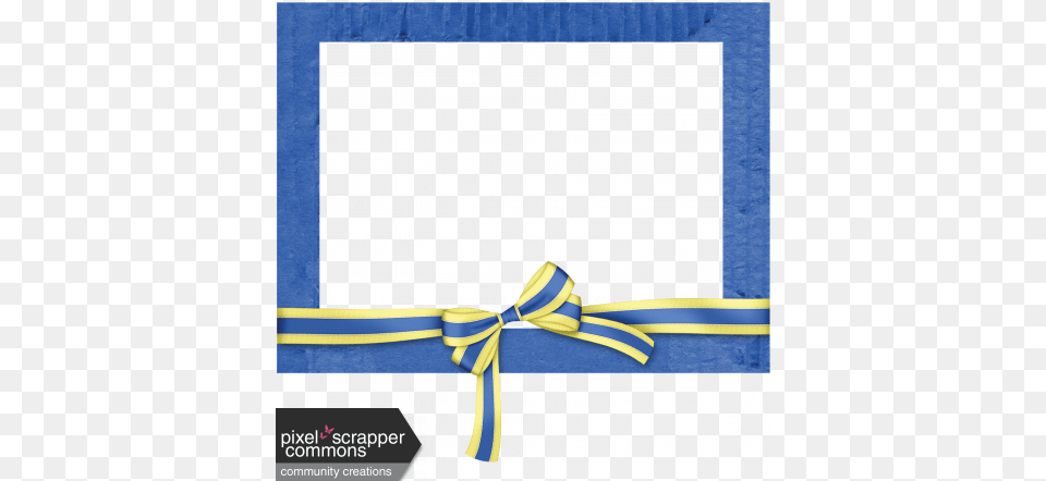 Earth Amp Sky Frame Yellow And Blue Ribbon Frame, Accessories, Formal Wear, Tie, Knot Free Png Download