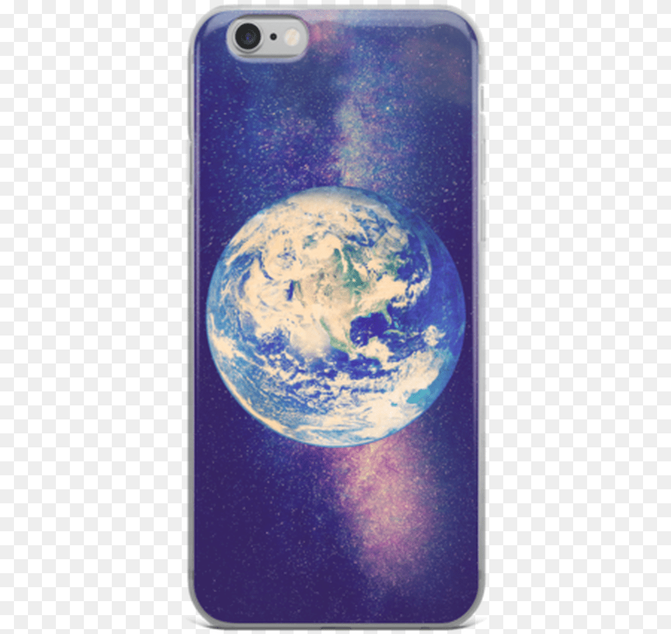 Earth And Galaxy Iphone Case For All Iphone Models Iphone, Astronomy, Outer Space, Planet, Globe Free Transparent Png