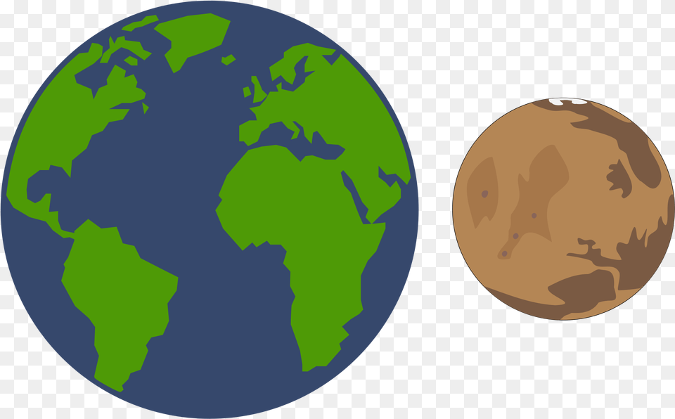Earth And Mars Earth And Mars, Astronomy, Globe, Outer Space, Planet Free Png Download