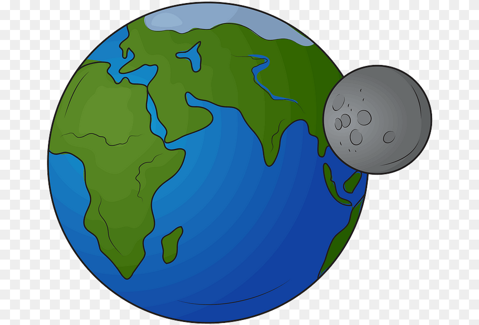 Earth And Moon Clipart, Astronomy, Outer Space, Planet, Sphere Free Png
