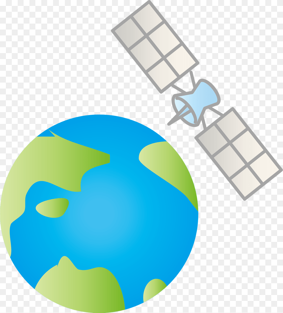 Earth And Satellite Clipart, Astronomy, Outer Space Free Png