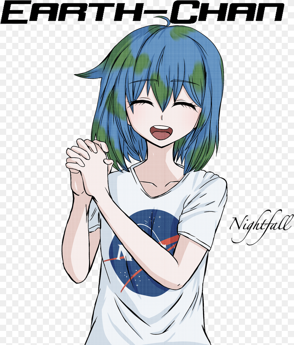 Earth Chan Danganronpa Sprite Styleit39s Crappy I Knowi Solar System, Book, Comics, Publication, Adult Free Png Download