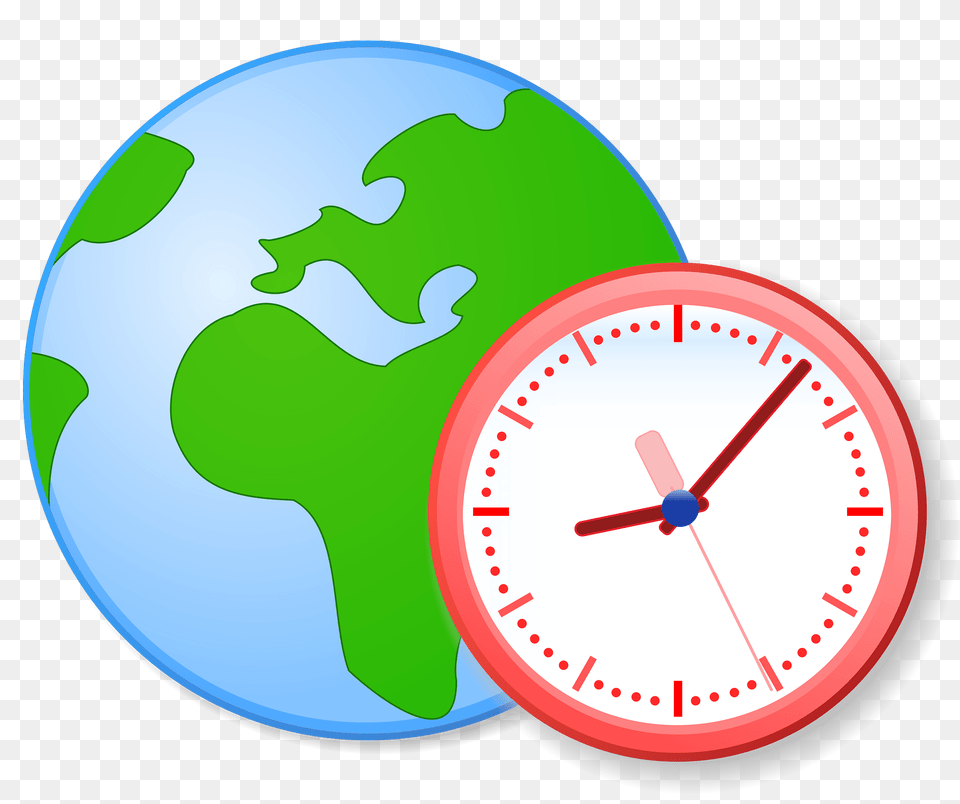 Earth Clipart, Analog Clock, Clock Free Png Download