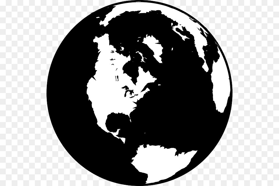 Earth Clipart Black, Astronomy, Globe, Outer Space, Planet Png Image