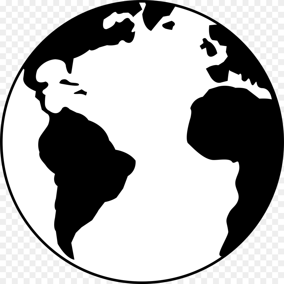 Earth Clipart Black And White, Adult, Female, Person, Woman Free Png