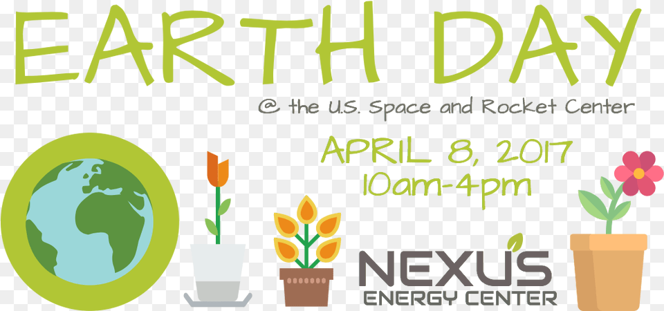 Earth Day, Plant, Potted Plant, Green, Text Free Transparent Png