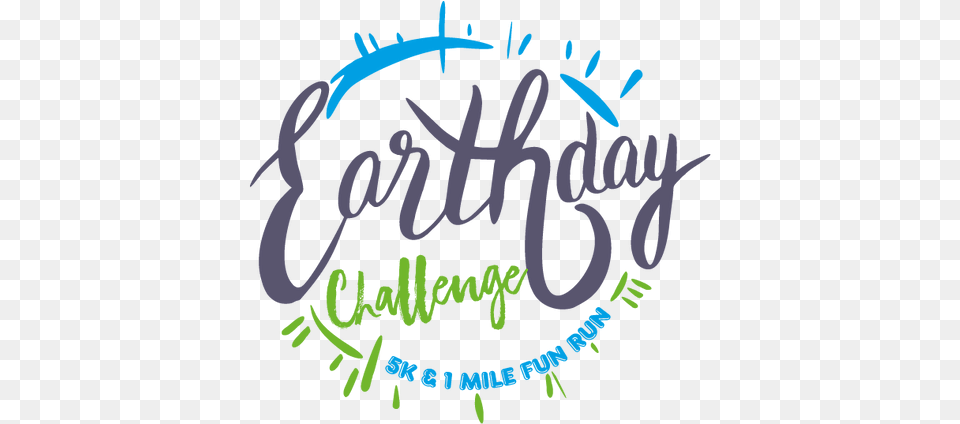Earth Day Challenge Calligraphy, Handwriting, Text Free Transparent Png