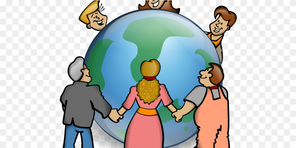 Earth Day Clipart Sharing The Planet Interaction Between Different Cultures, Sphere, Face, Head, Person Free Png