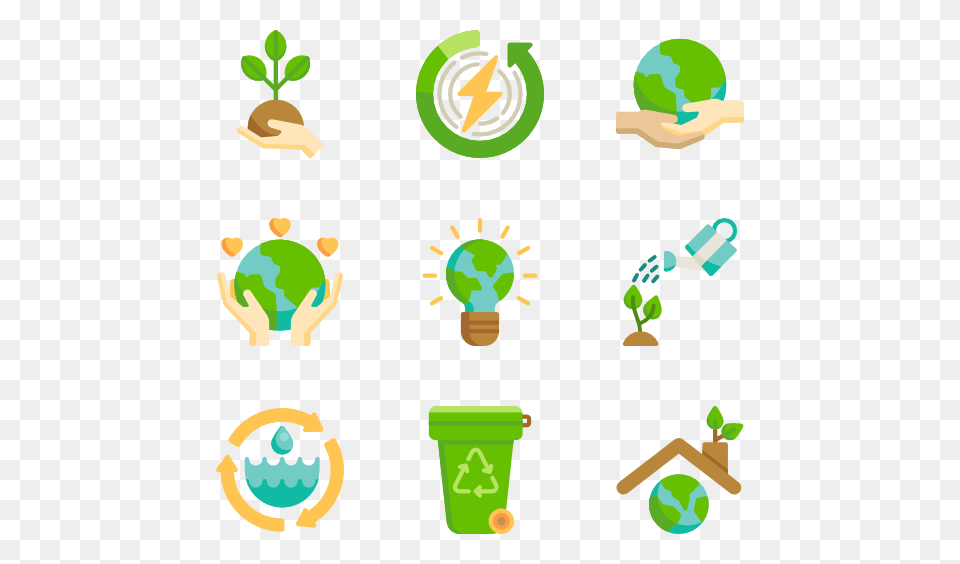 Earth Day Icons, Green, Light, Recycling Symbol, Symbol Free Transparent Png