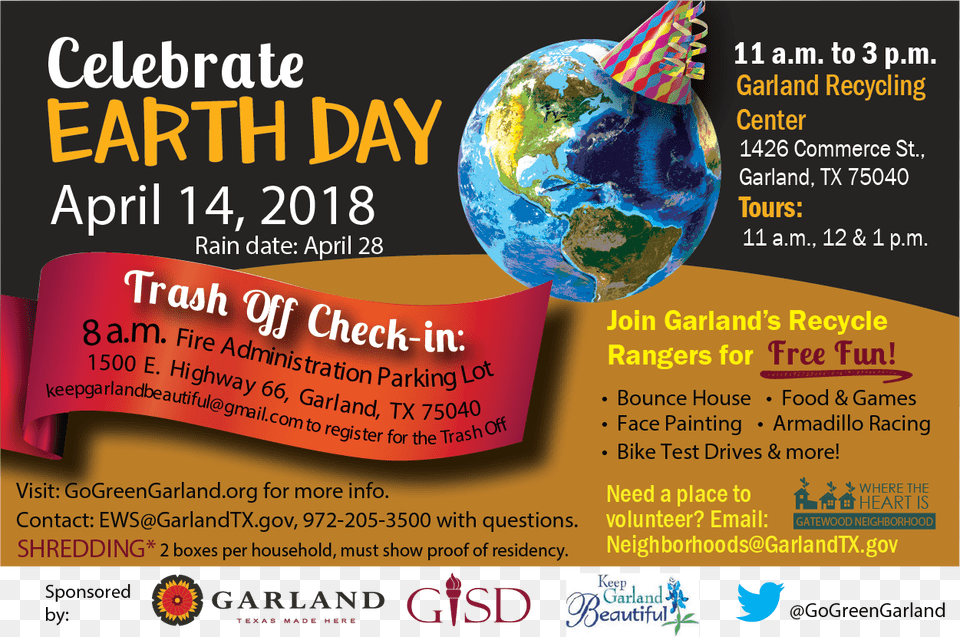 Earth Day Texas, Advertisement, Poster, Business Card, Paper Png Image