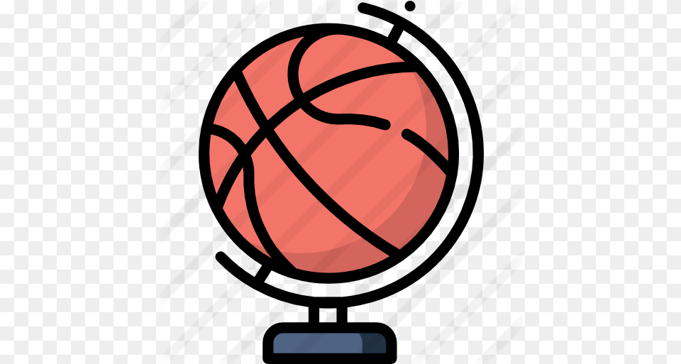 Earth Globe Free Sports Icons Basketball Stickers, Sphere Png Image