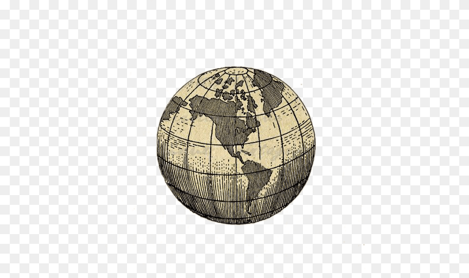 Earth Globe Map World Tattoo Download Hd Clipart Globe World Tattoo Design, Sphere, Astronomy, Outer Space, Planet Png Image