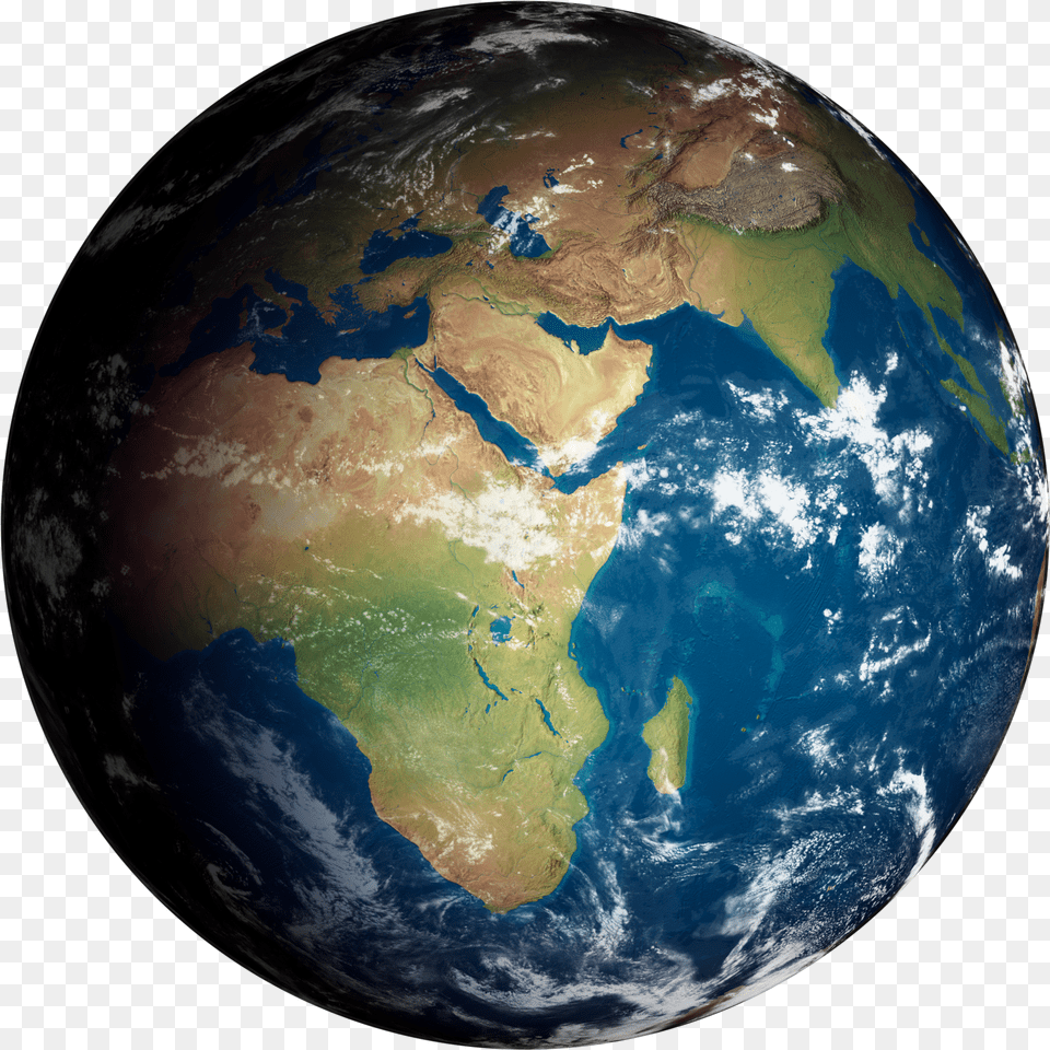 Earth Globe World Africa Asia Close East India Globe With Trees Free Png Download