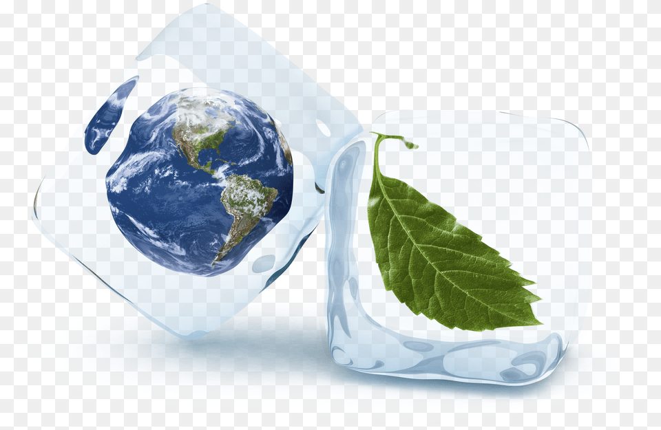 Earth Ice Cube, Leaf, Plant, Astronomy, Outer Space Free Png Download