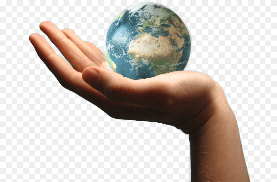 Earth In Hand Transparent Hand Earth, Body Part, Finger, Person, Baby Free Png