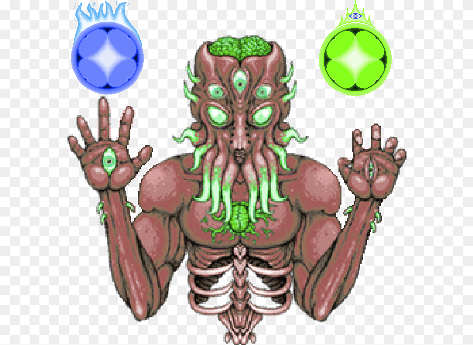 Earth Lord Formatted3 Terraria Bosses, Alien, Person Free Png