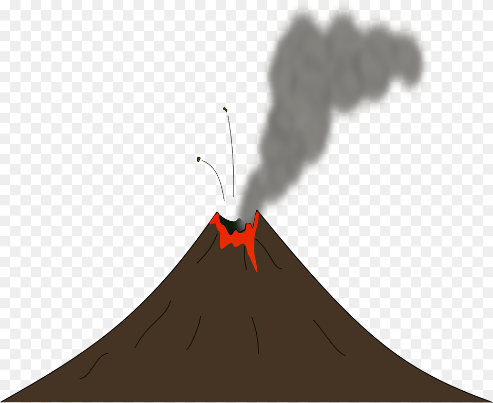 Earth Smoke Volcano Vector Graphic On Pixabay Volcanic Eruption Gif, Mountain, Nature, Outdoors Free Transparent Png