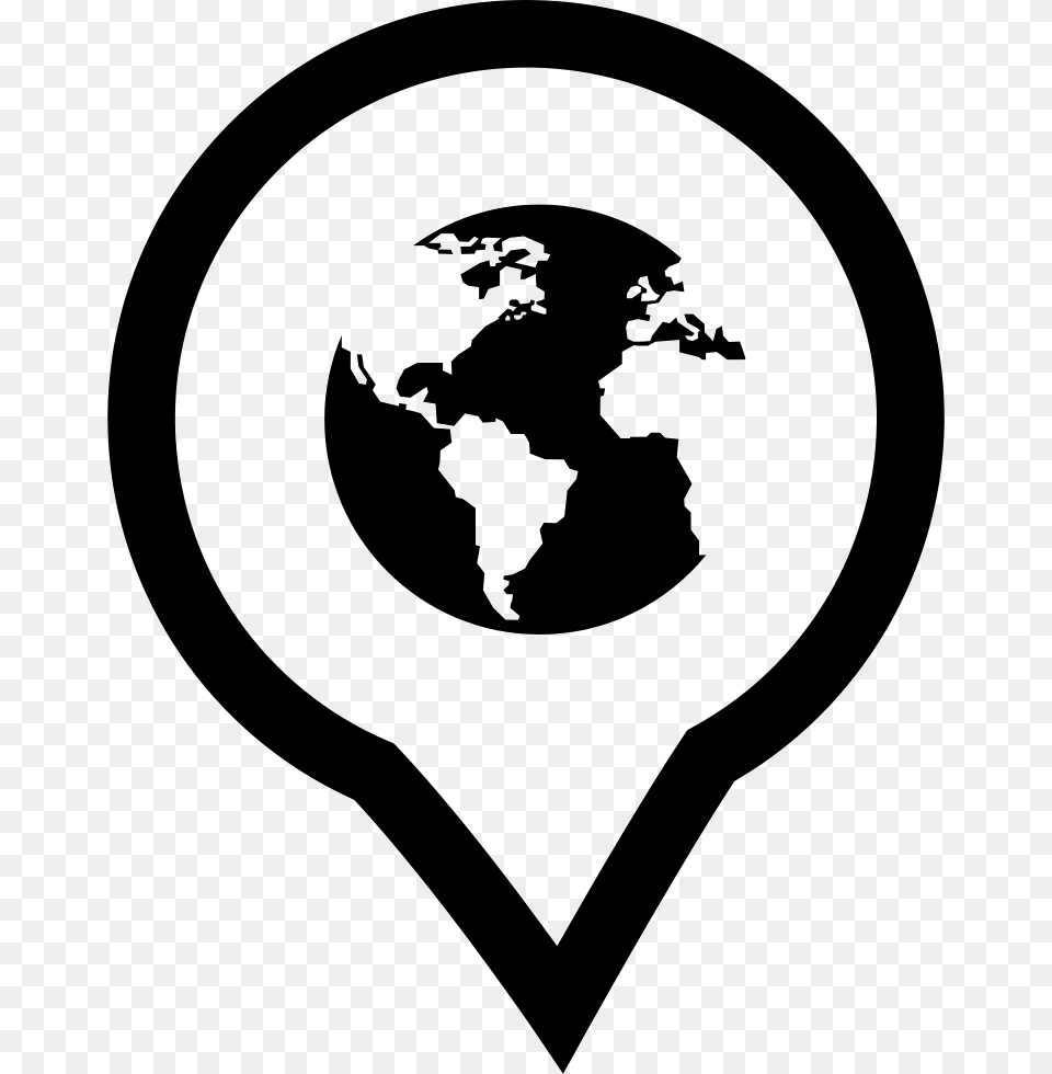 Earth Symbol In Placeholder Globe Black And White, Stencil, Adult, Bride, Female Png Image