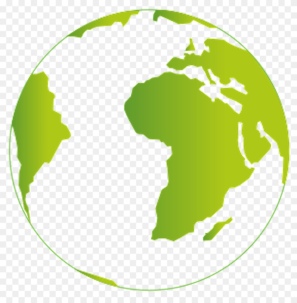 Earth White Oceans And Green Continents Clipart, Astronomy, Globe, Outer Space, Planet Free Png Download