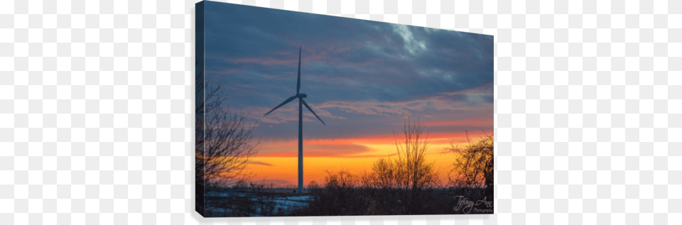 Earth Wind And Fire Canvas Print Wind Turbine, Engine, Machine, Motor, Outdoors Free Png