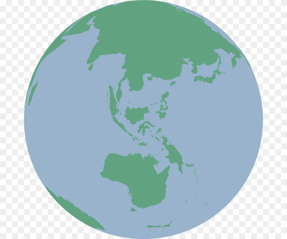 Earth With Asia And Australia Clipart Earth, Astronomy, Outer Space, Planet, Globe Free Png