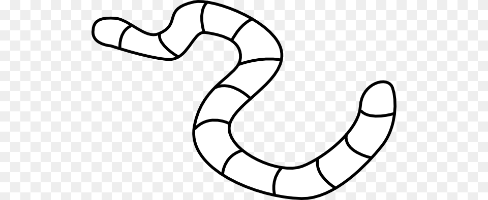 Earth Worm Outline Clip Art, Animal, Reptile, Smoke Pipe, Snake Free Transparent Png