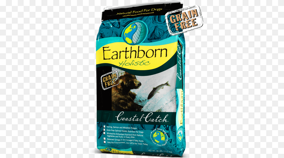 Earthborn Holistic Grain Coastal Catch Dry Dog Earthborn Coastal Catch, Animal, Bear, Mammal, Wildlife Free Transparent Png