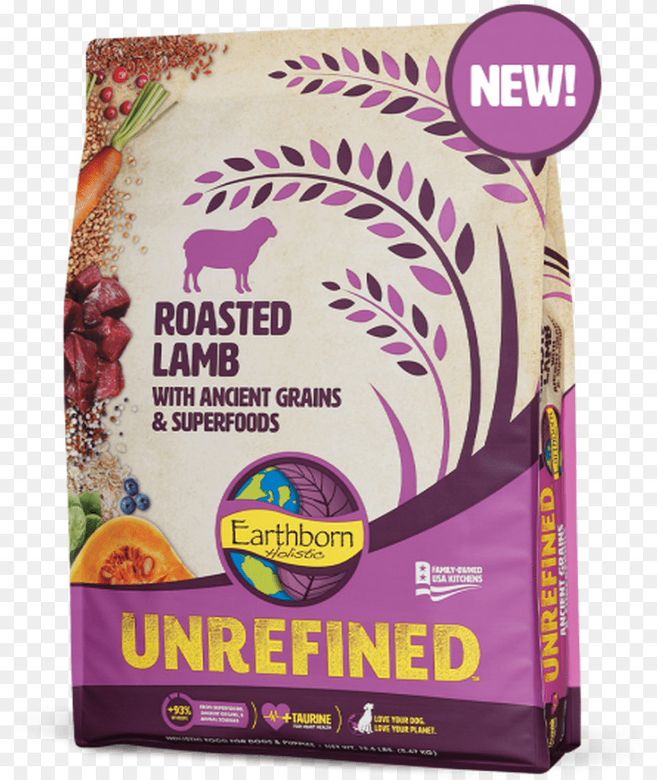 Earthborn Unrefined Lamb 25lbs Earthborn Unrefined Dog Food Reviews, Herbal, Herbs, Plant Free Png