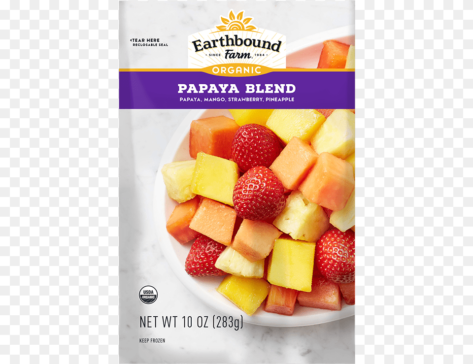 Earthbound Farm Papaya Blend, Food, Fruit, Plant, Produce Png Image