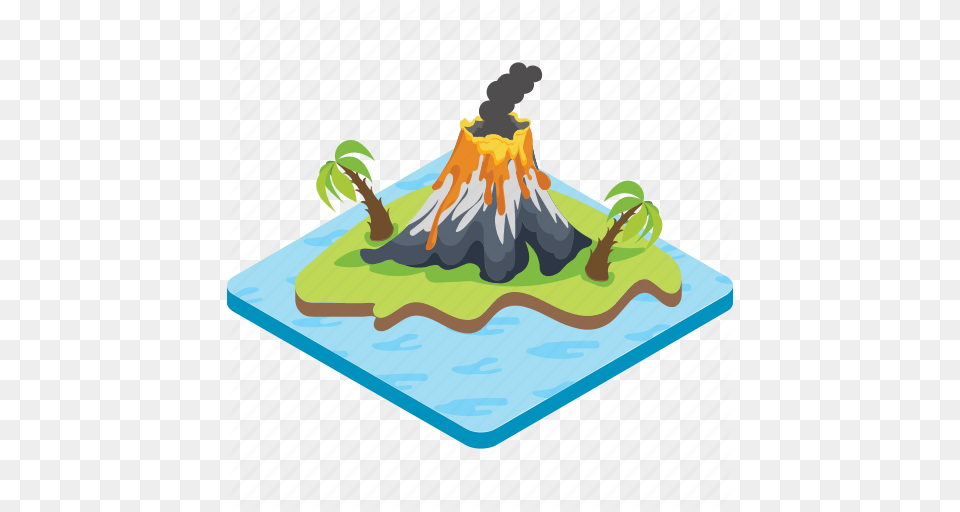 Earthquake Explosion Magma Volcanic Eruption Volcano Icon, Art, Person Free Png Download