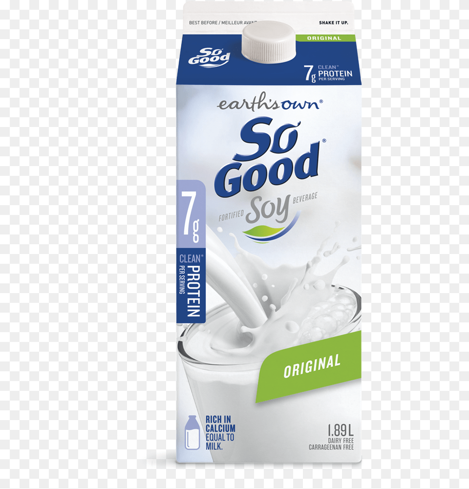 Earths Own Original Soy Milk Plant Based Milk So Good, Beverage, Dairy, Food Free Png