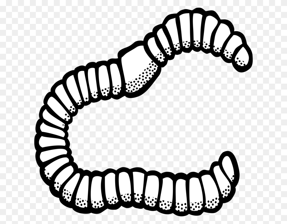 Earthworm Black And White Drawing, Smoke Pipe Free Png