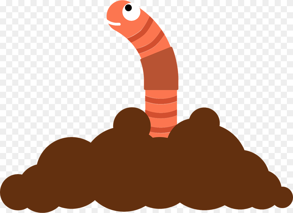 Earthworm In The Dirt Clipart, Launch, Animal, Invertebrate, Person Free Png Download