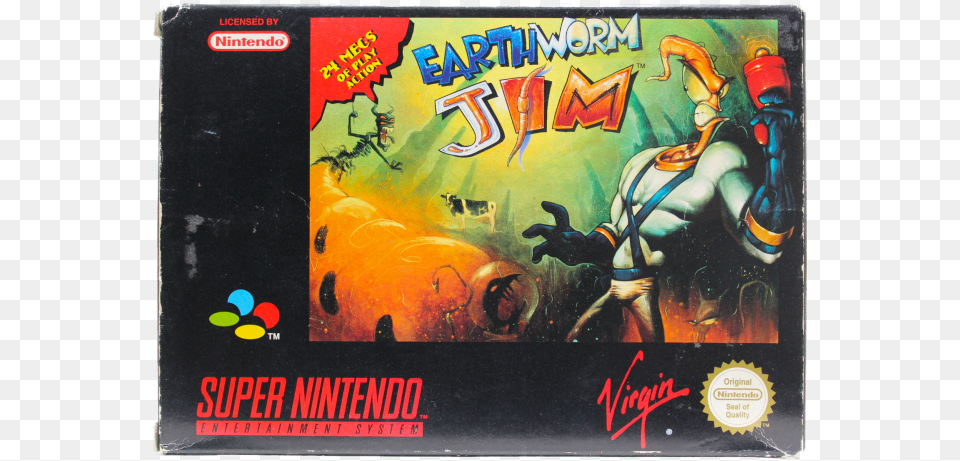 Earthworm Jim Earthworm Jim Super Nintendo, Book, Publication, Comics, Animal Free Png