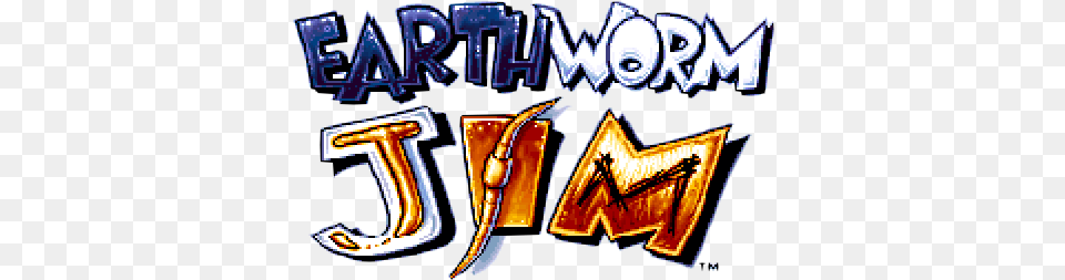Earthworm Jim Logo Tommy Tallarico Earthworm Jim Anthology, Text, Person Png Image