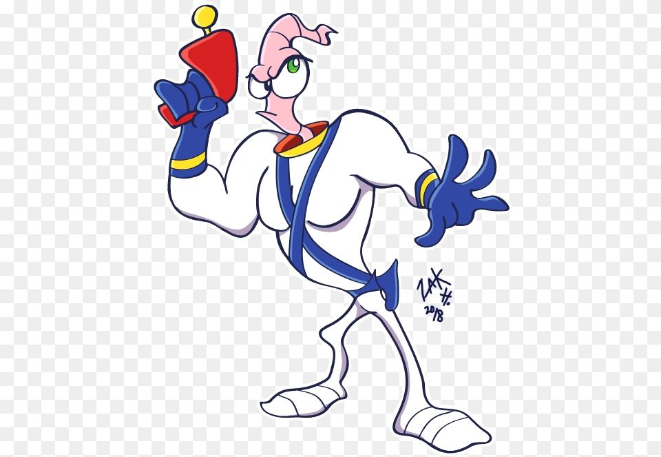 Earthworm Jim Puyopuyostyle Hashtag On Twitter Earthworm Jim, Cartoon, Baby, Person, Cleaning Png
