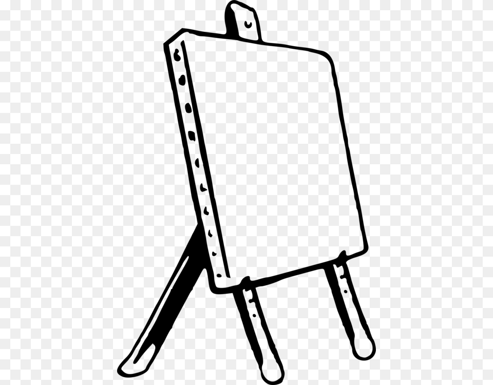 Easel Art Painting Drawing, Gray Free Png Download