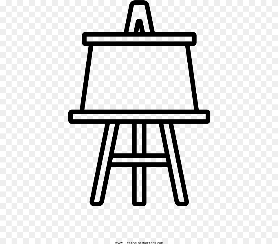 Easel Coloring, Gray Png