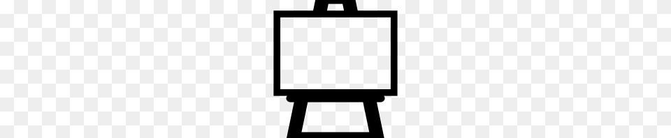 Easel Icon, Gray Free Png