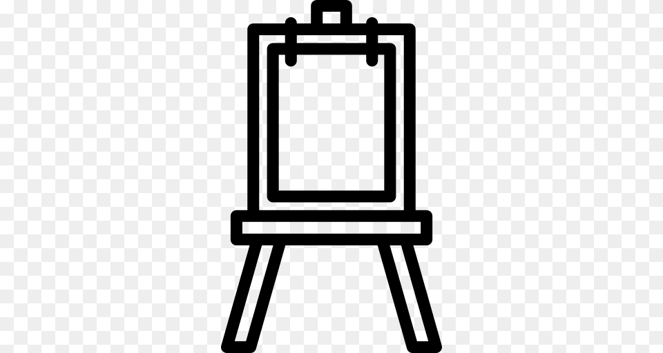 Easel Icons And Graphics, Gray Free Transparent Png
