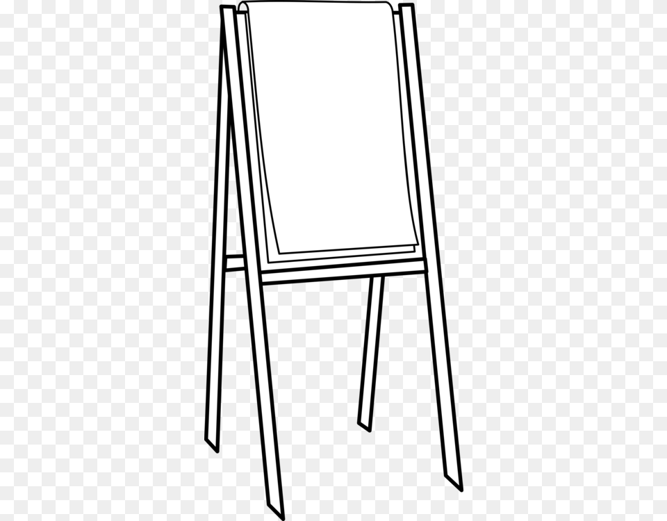Easel Painting Art Drawing Black And White, Canvas, White Board, Blackboard Free Png