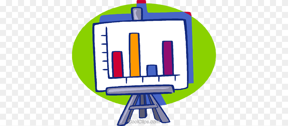 Easel With A Graph Royalty Vector Clip Art Illustration Free Png