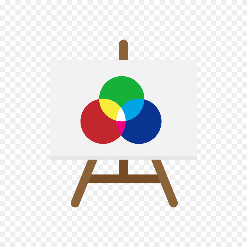 Easel With Canvas Flat Icon Vector, Diagram Free Transparent Png