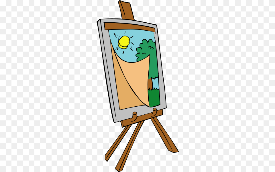 Easel With Kids Painting Clip Arts For Web, Canvas, Face, Head, Person Free Transparent Png