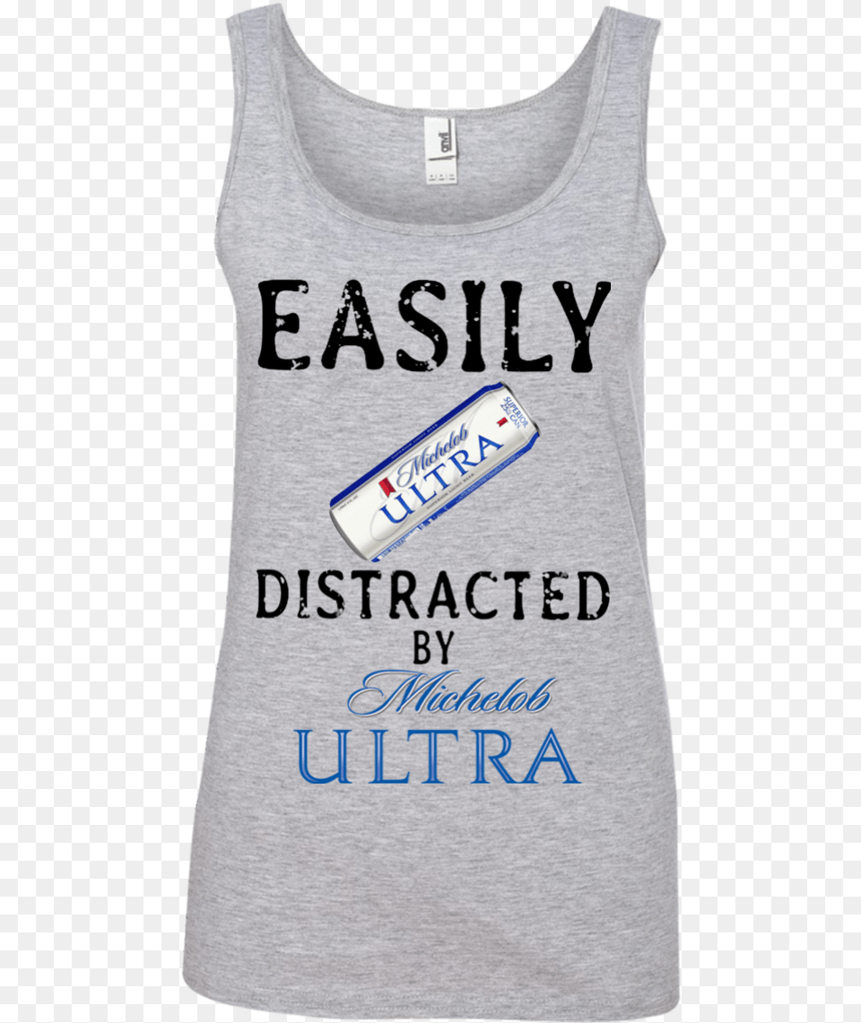 Easily Distracted By Michelob Ultra T Shirt Hoodie Easily Distracted By Jeeps And Dogs, Clothing, Tank Top, Person Free Png Download