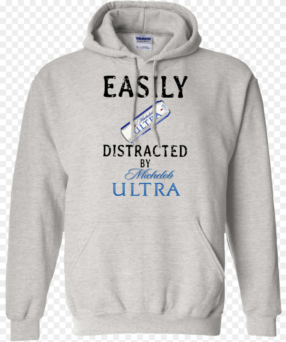 Easily Distracted By Michelob Ultra T Shirt Hoodie Fish Face T Shirt Trout Mask, Clothing, Knitwear, Sweater, Sweatshirt Png Image