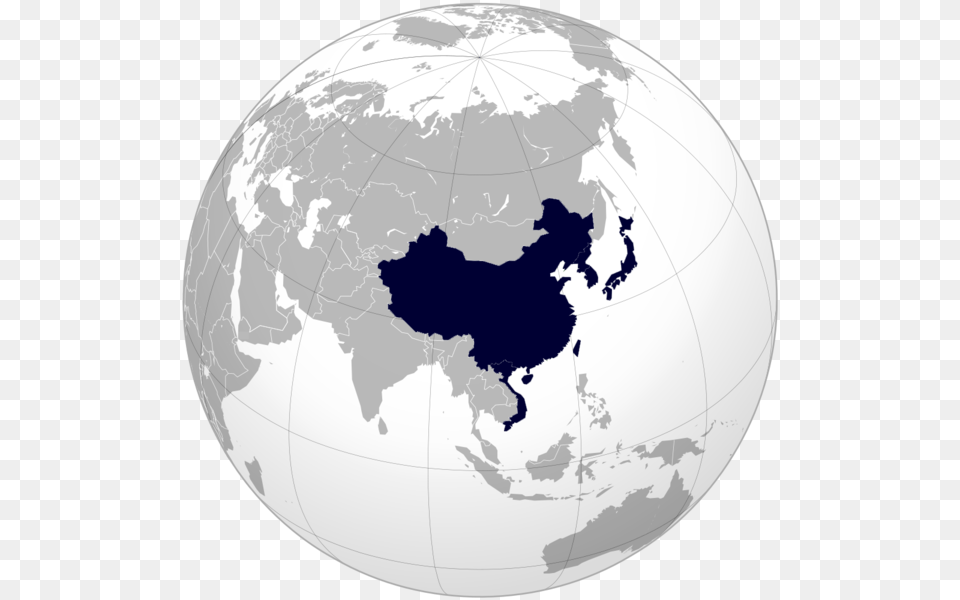 East Asian Cultural Sphere Vietnam Korea China Japan, Globe, Astronomy, Planet, Outer Space Free Png